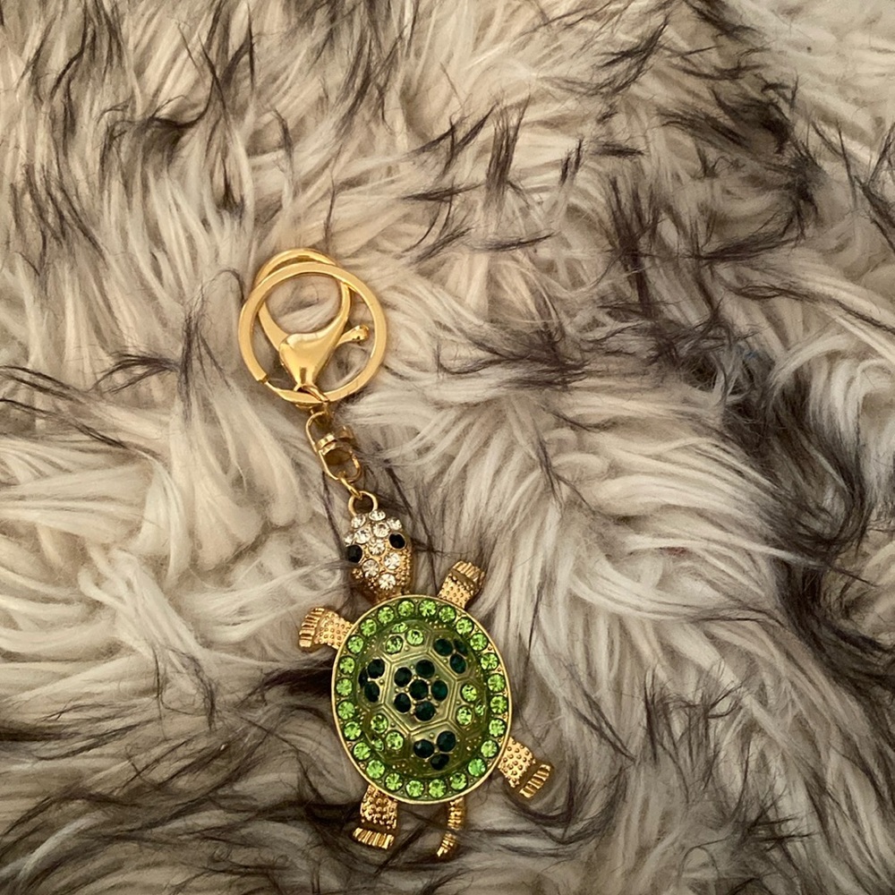 Turtle keychain or charm for purse